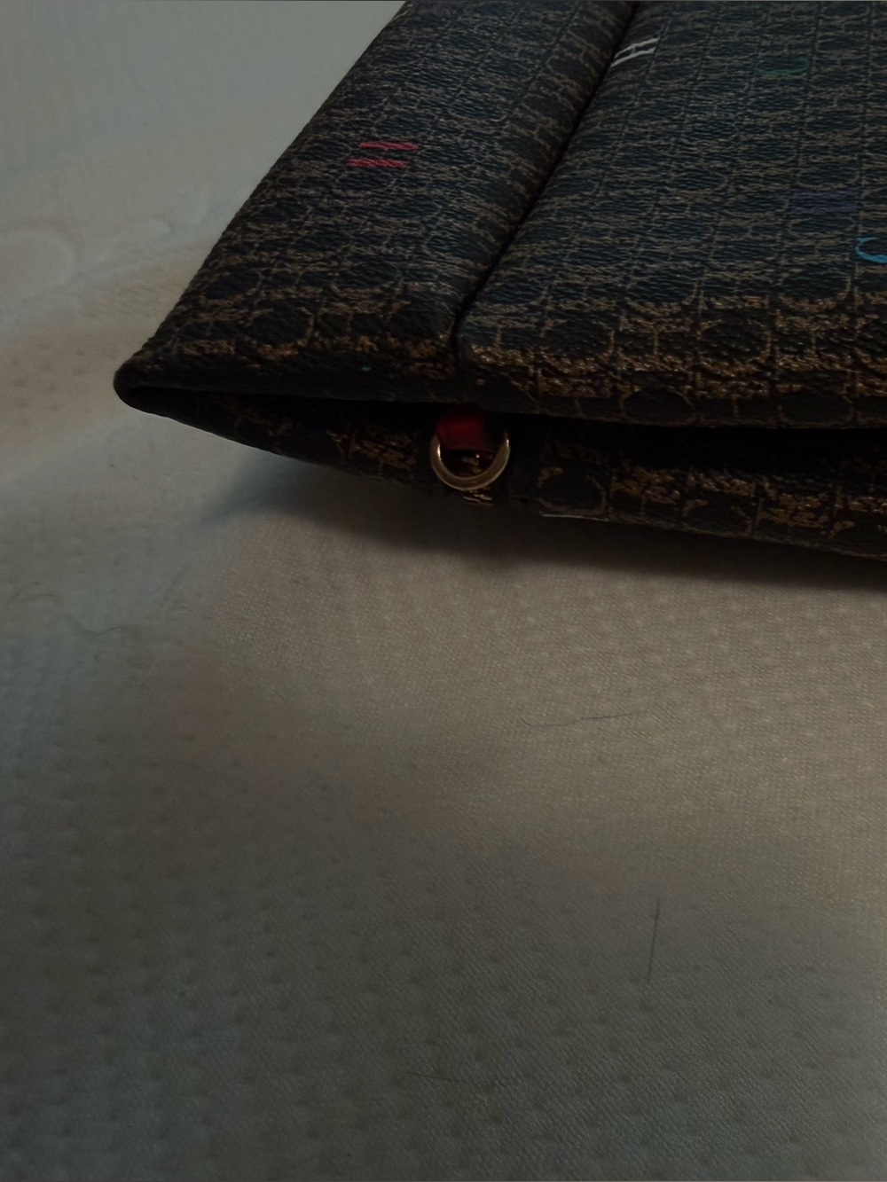 Carolina Herrera Intro medium clutch Monogram Crossbody Clutch in Brown - Picture 9 of 15